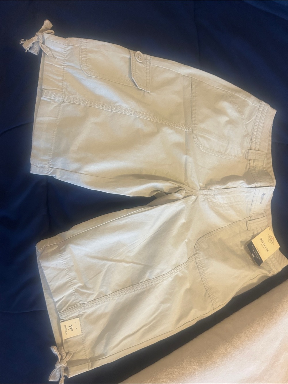 St John’s Bay Light Beige Casual Drawstring Shorts NWT size 2